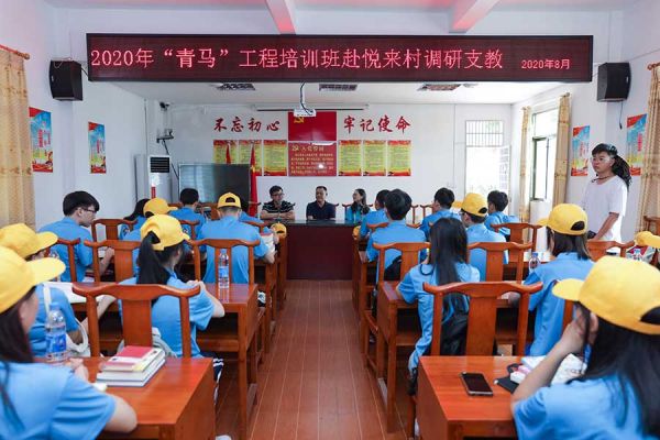 对口扶贫村调研与支教开会