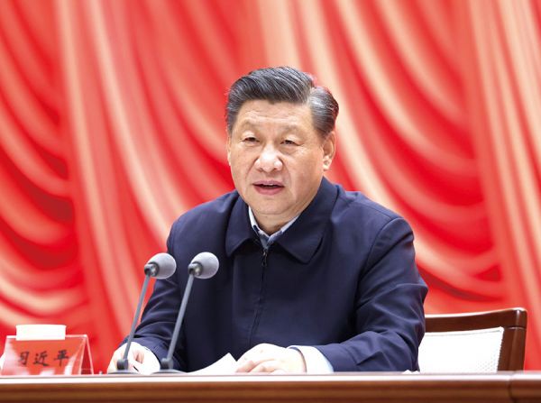 3月1日,2021年春季学期中央党校(国家行政学院)中青年干部培训班在中央党校开班。中共中央总书记、国家主席、中央军委主席习近平在开班式上发表重要讲话。新华社发