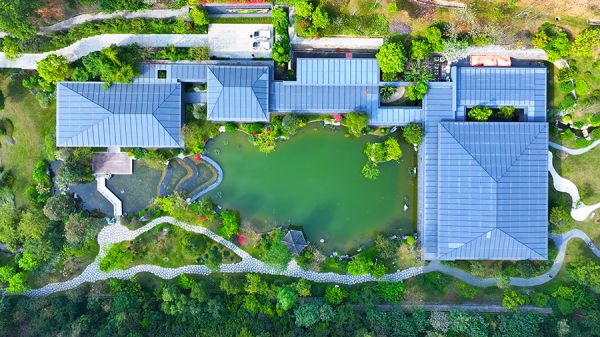 云溪植物园将自然美学与现代园林设计理念相结合,打造出“一带融山水、两径引两庭”的空间布局,将岭南园林的山水理念发挥到极致