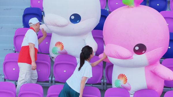 张羽扬同学参与全运会倒计时100天宣传片拍摄