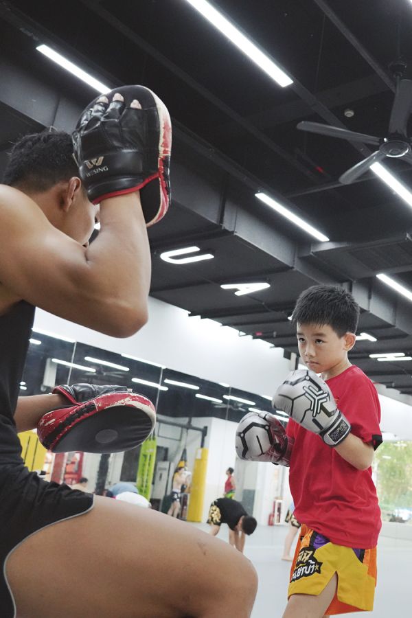 拳击训练 黄骥\摄