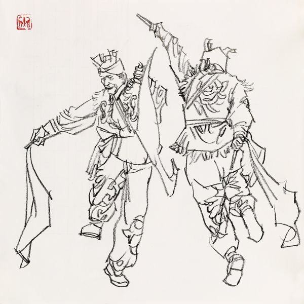 王野翔速写作品